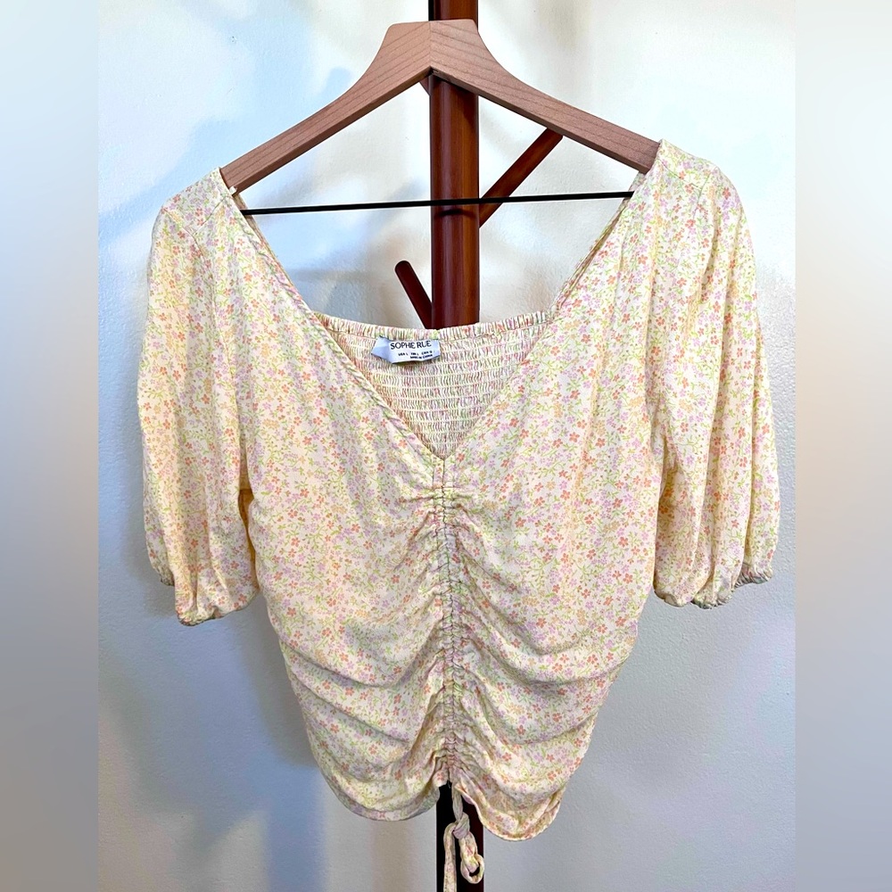 Sophie Rue Ruched Crop Top 💐 spring fashion